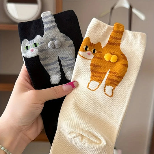 PawlySteps™ Cozy Cat Socks 2pcs