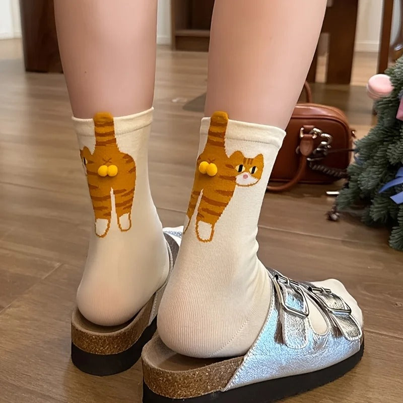 PawlySteps™ Cozy Cat Socks 2pcs