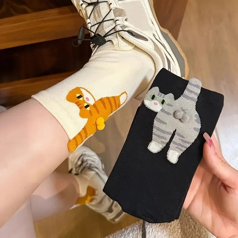 PawlySteps™ Cozy Cat Socks 2pcs